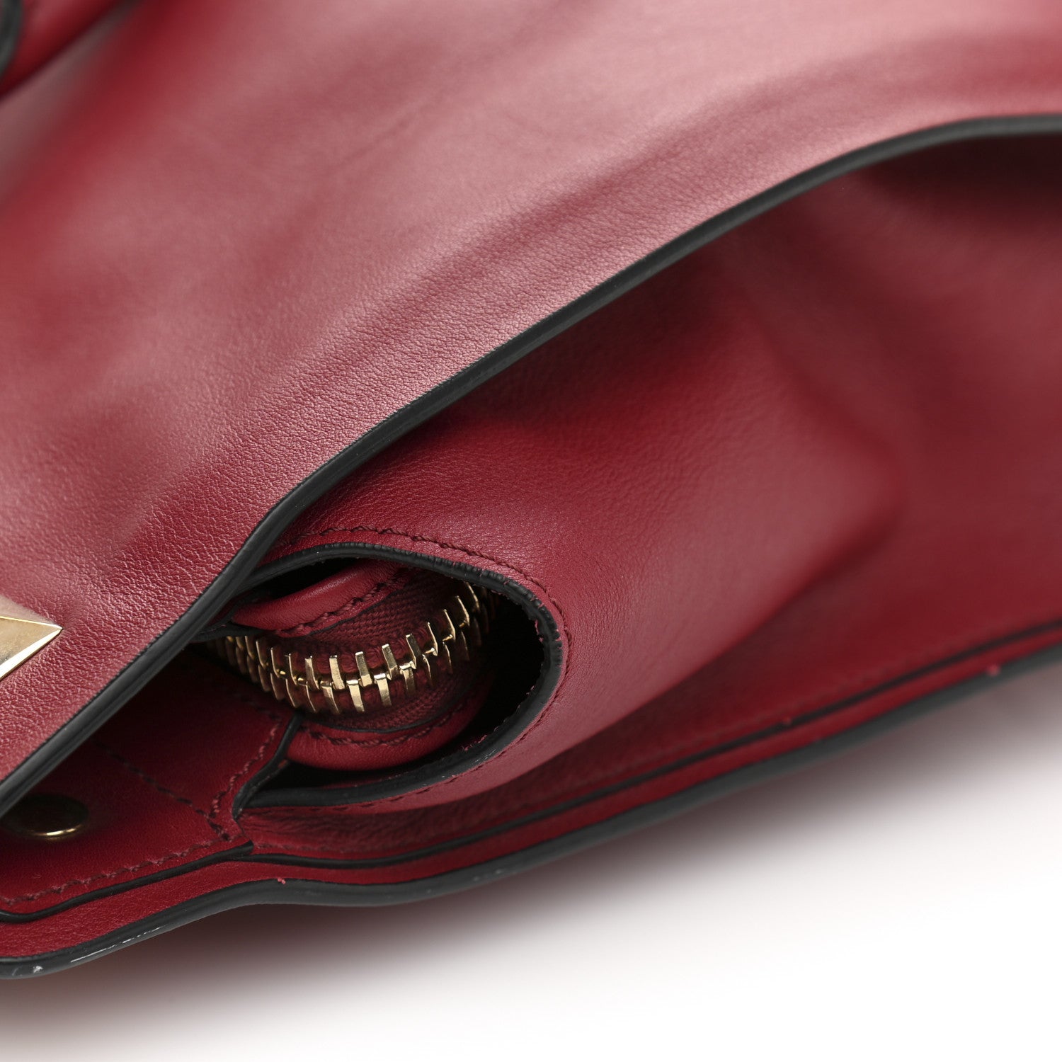 Valentino Garavani Vitello Macro Rockstud Runway Tote Scarlet 12 of 13