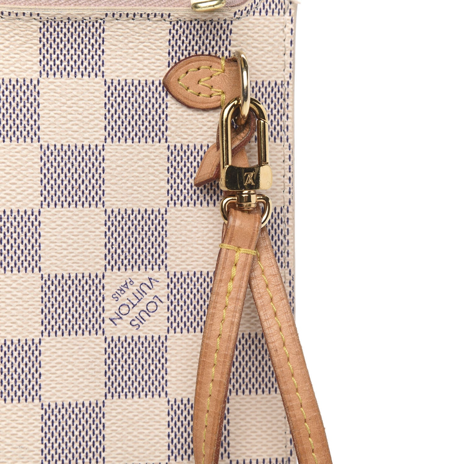 Louis Vuitton Damier Azur Neverfull MM GM Pochette Rose Ballerine 11 of 15