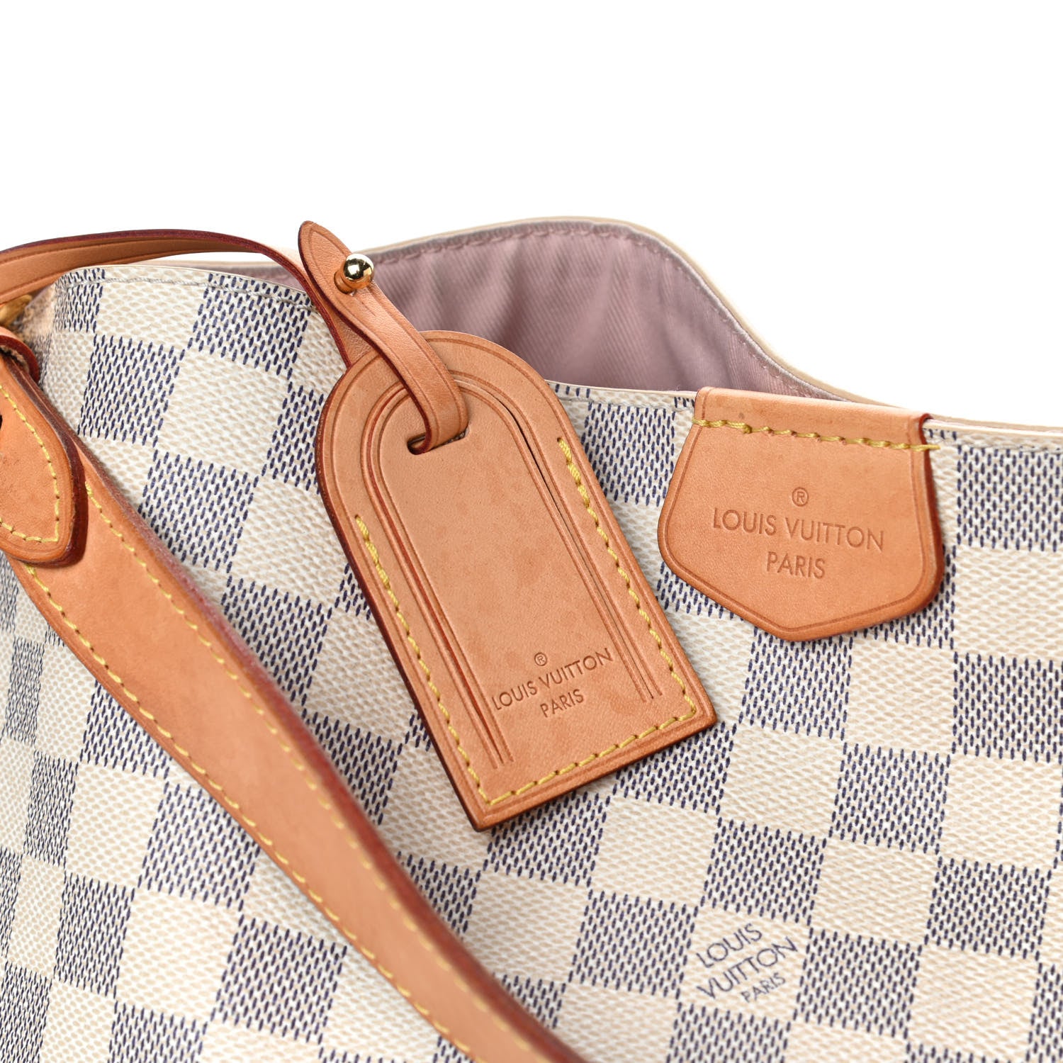 Louis Vuitton Damier Azur Graceful MM Rose Ballerine 13 of 14