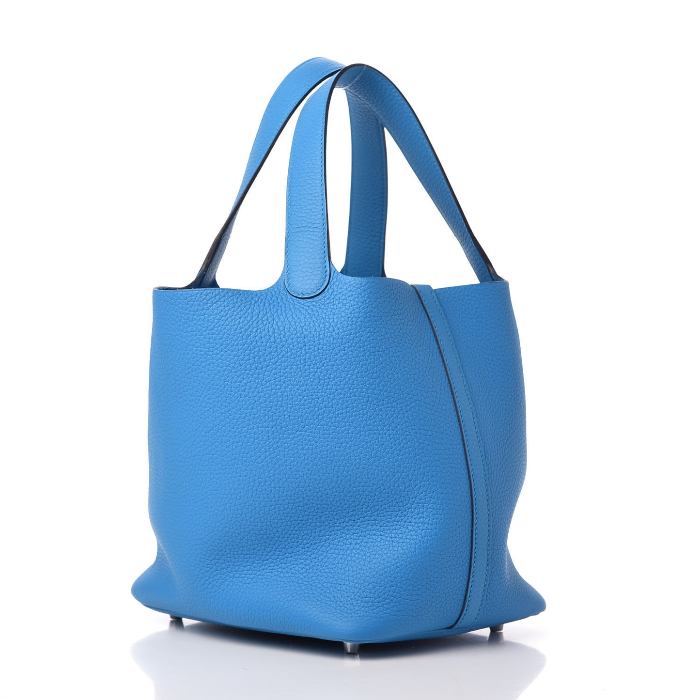 Taurillon Clemence Picotin Lock 22 MM Bleu Frida