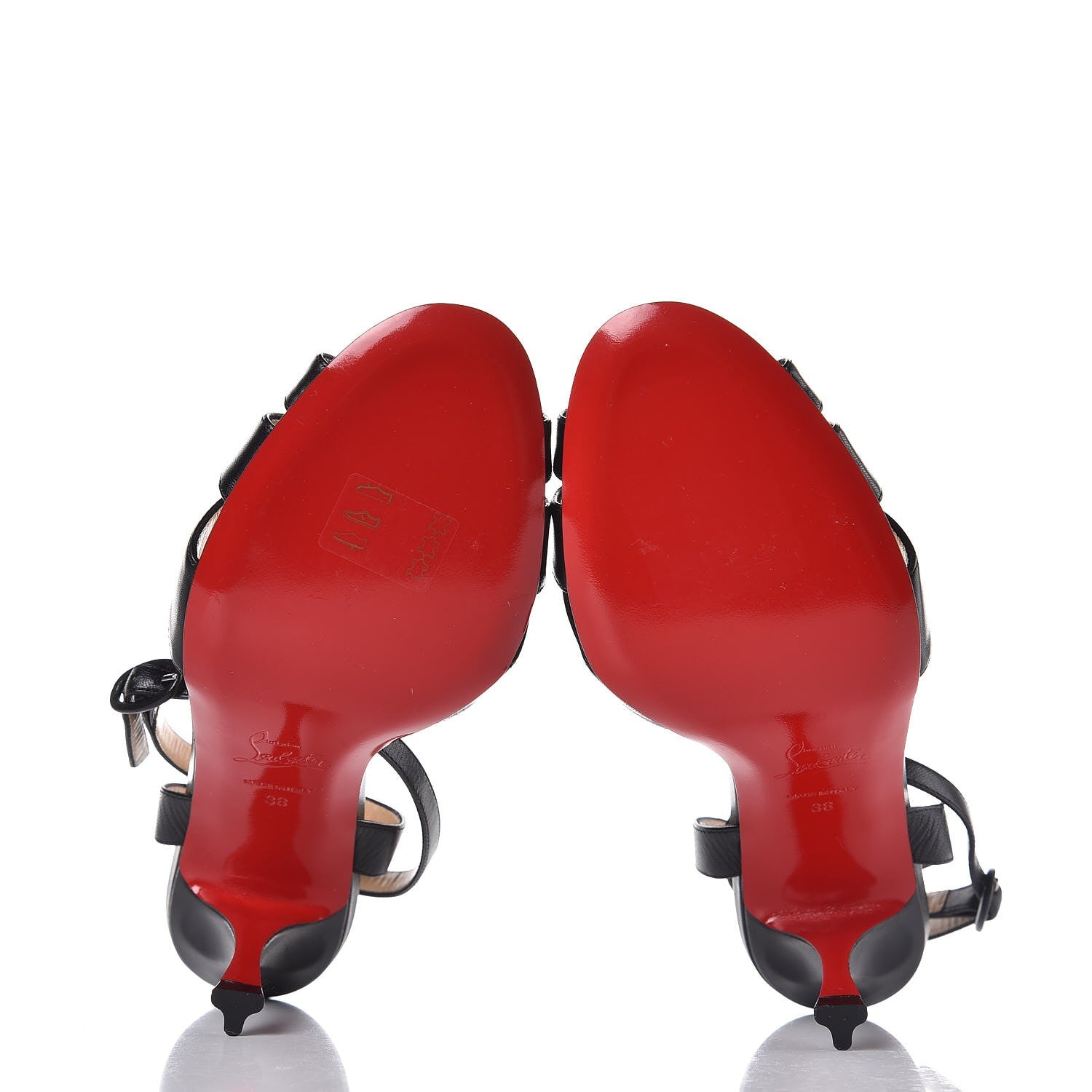 Christian Louboutin Kid Trezuma 85 Sandals 38 Black 5 of 7
