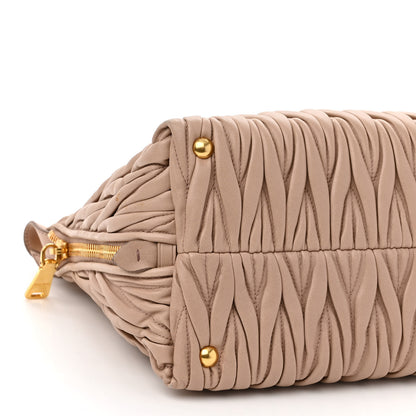 Miu Miu Nappa Matelasse Top Handle Cammeo 7 of 15