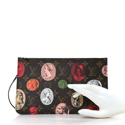 Louis Vuitton x FORNASETTI Monogram Cameo Neverfull MM GM Pochette 2 of 6