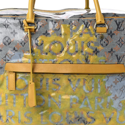 Louis Vuitton Monogram Pulp Defile Weekender GM Yellow 10 of 12