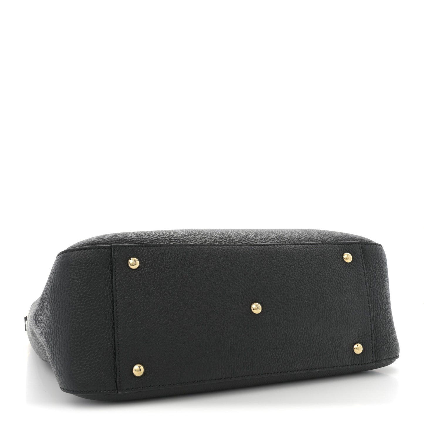 Cuoio Romano Selleria Medium FF Tote Black