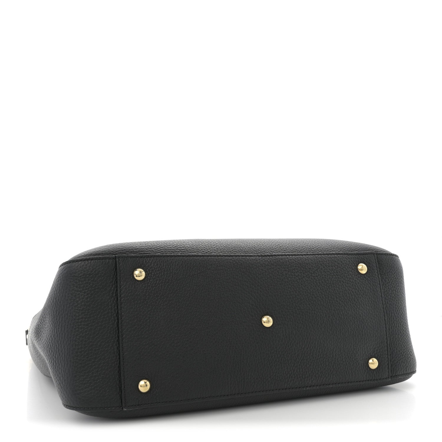 Fendi Cuoio Romano Selleria Medium FF Tote Black 4 of 10