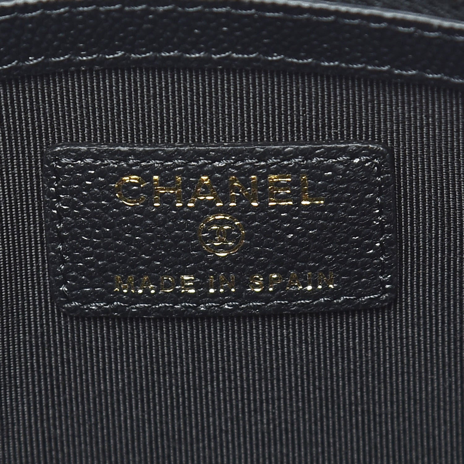 Chanel Caviar Quilted Medium Vintage Mademoiselle Cosmetic Case Black 8 of 10