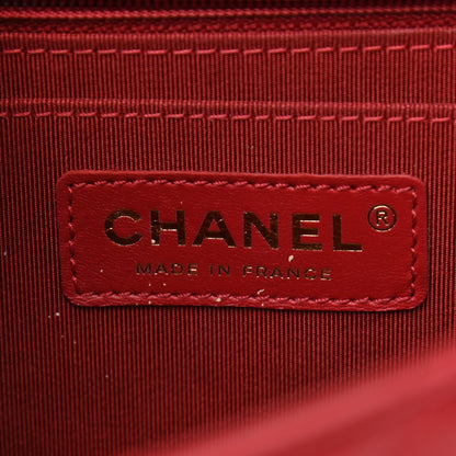 Chanel Calfskin Chevron Quilted Mini Statement Flap Red 6 of 11