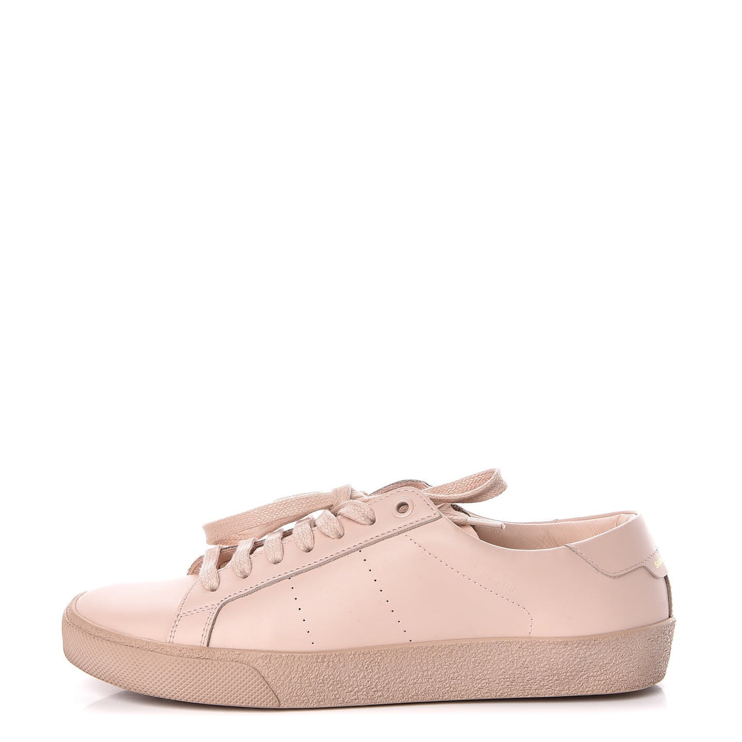 Calfskin Womens Signature Court SL/06 Sneakers 37 Light Pink