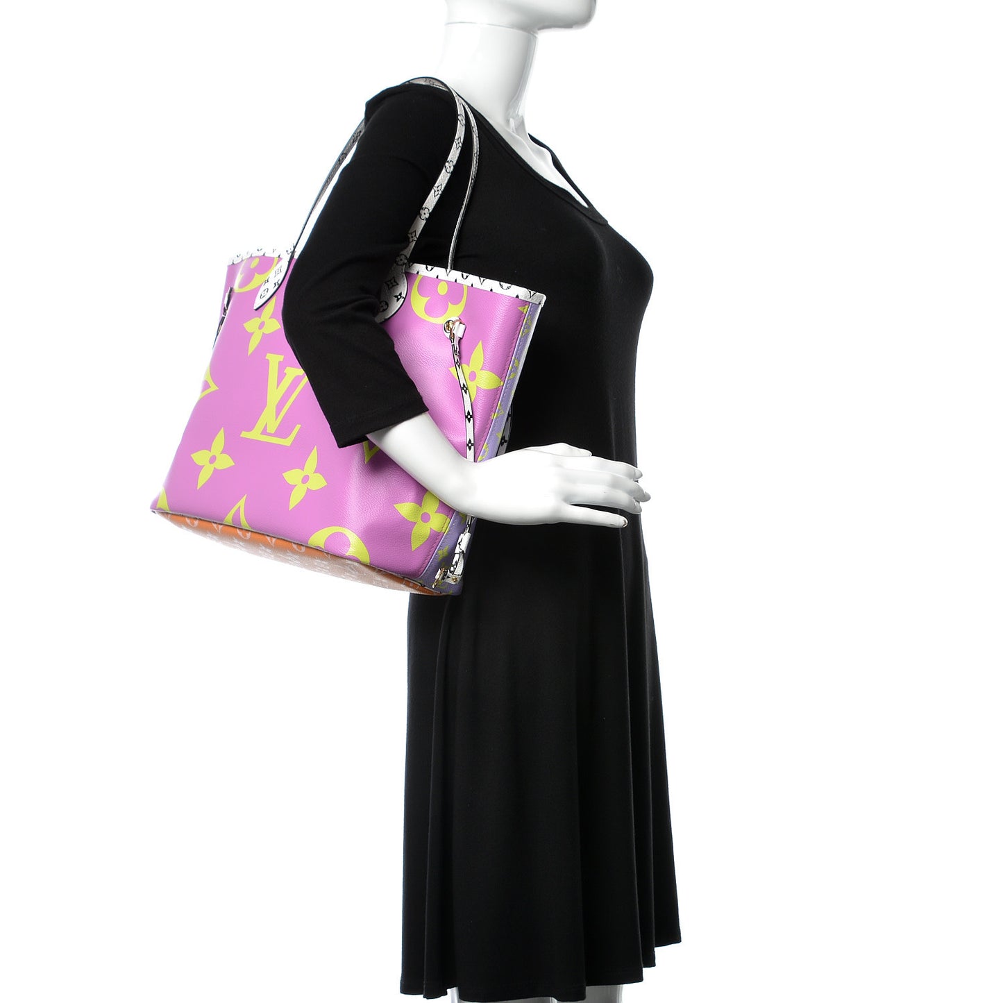 Monogram Giant Neverfull MM Pink Lilac