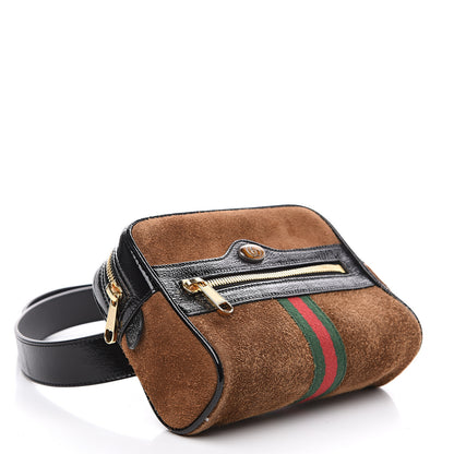 Gucci Suede Small Ophidia Belt Bag 85 34 Brown 3 of 9