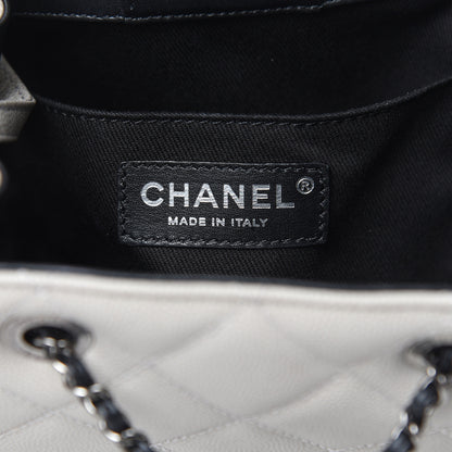 Chanel Caviar Quilted Small CC Bucket Bag Grey 6 of 12