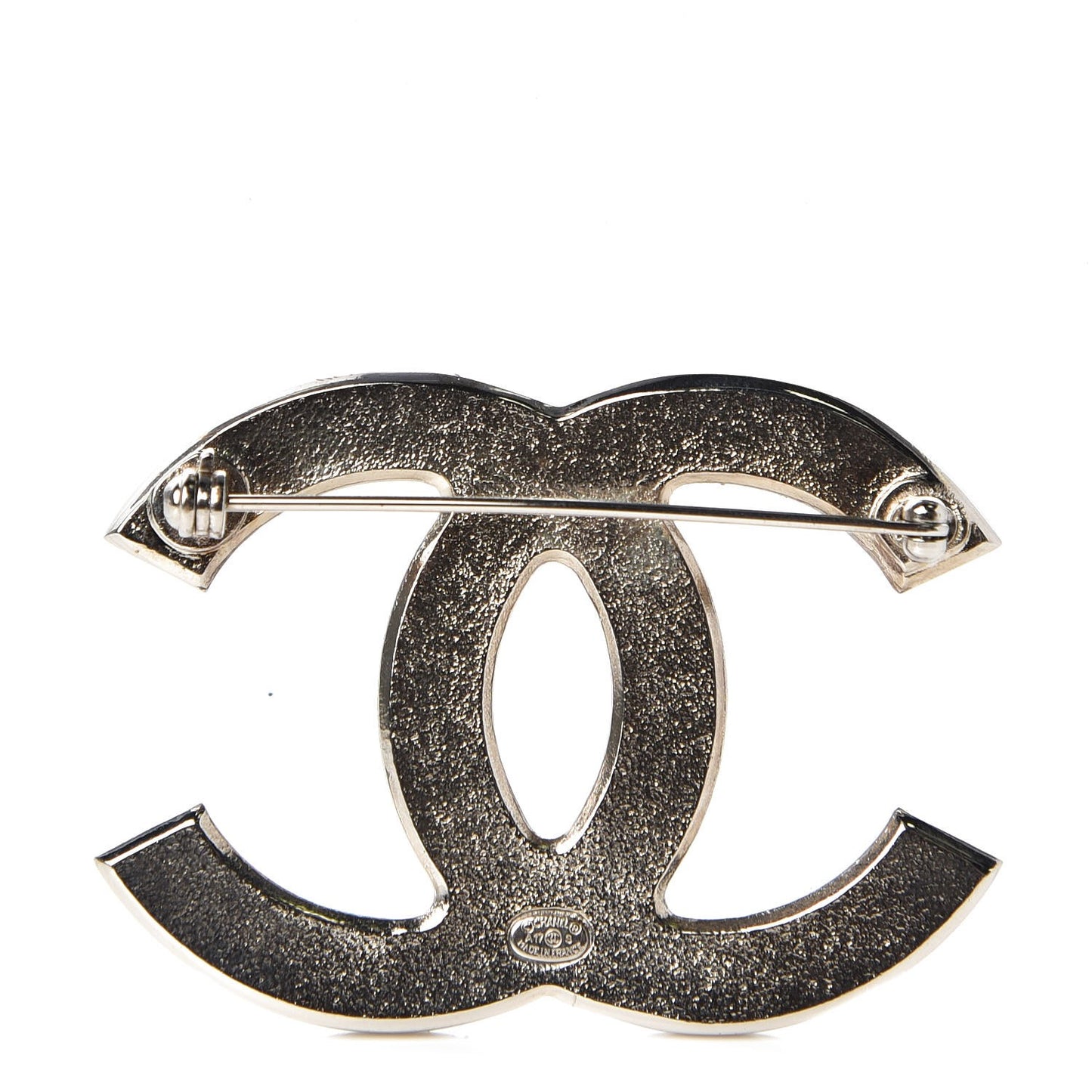 Pearl CC Brooch Silver Multicolor