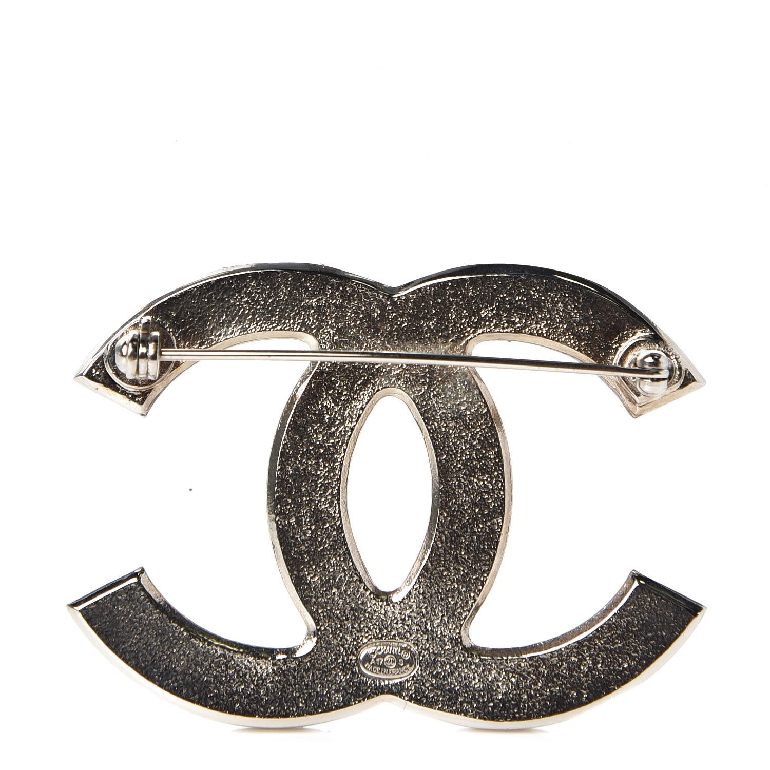 Chanel Pearl CC Brooch Silver Multicolor 3 of 6