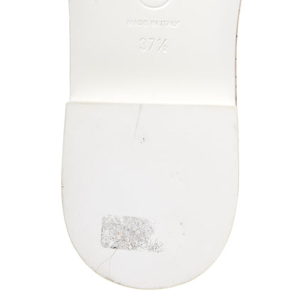 Chanel Tweed Cork Mule Sandal 37.5 White Multicolor 10 of 10