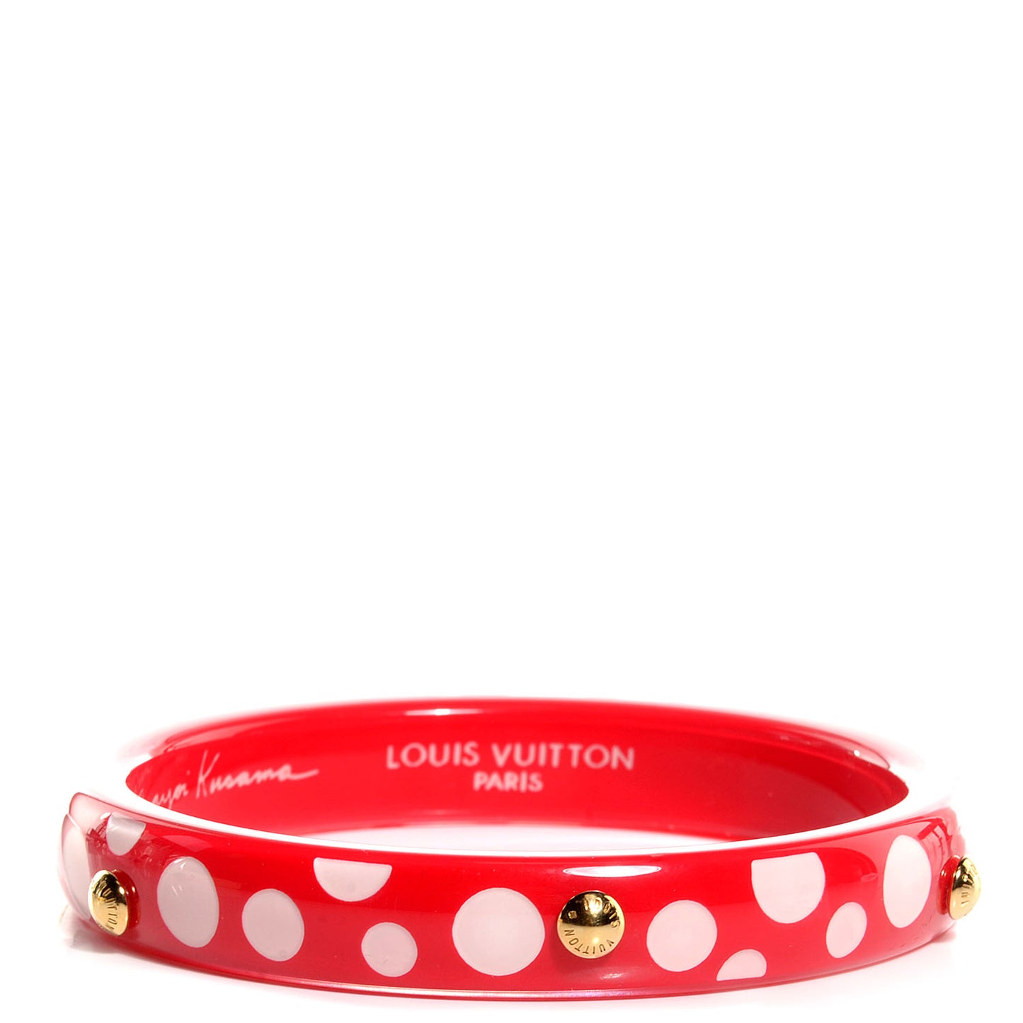 Kusama Infinity Dots Bangle PM Medium Red