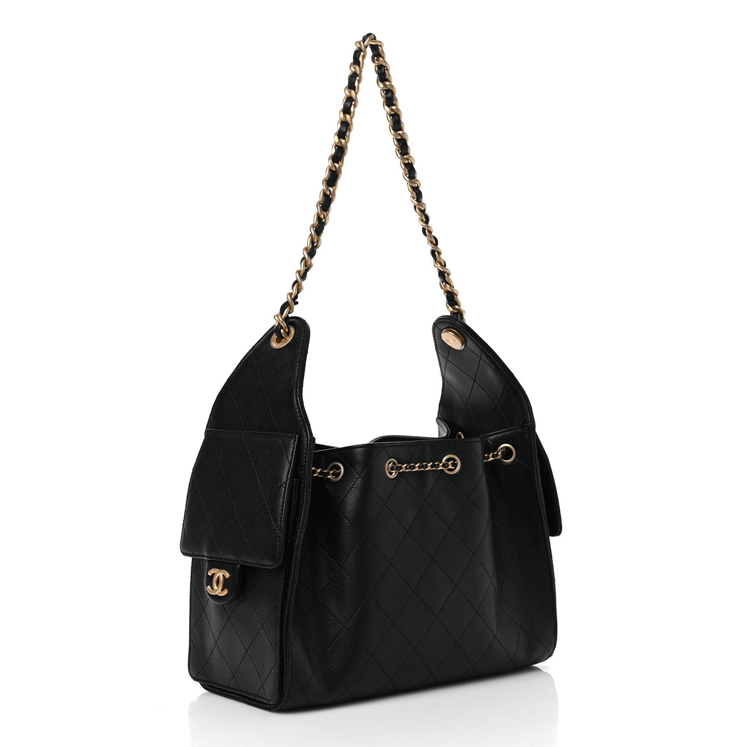 Chanel Caviar Quilted Small Chanel 25 Handbag Black 2 of 11