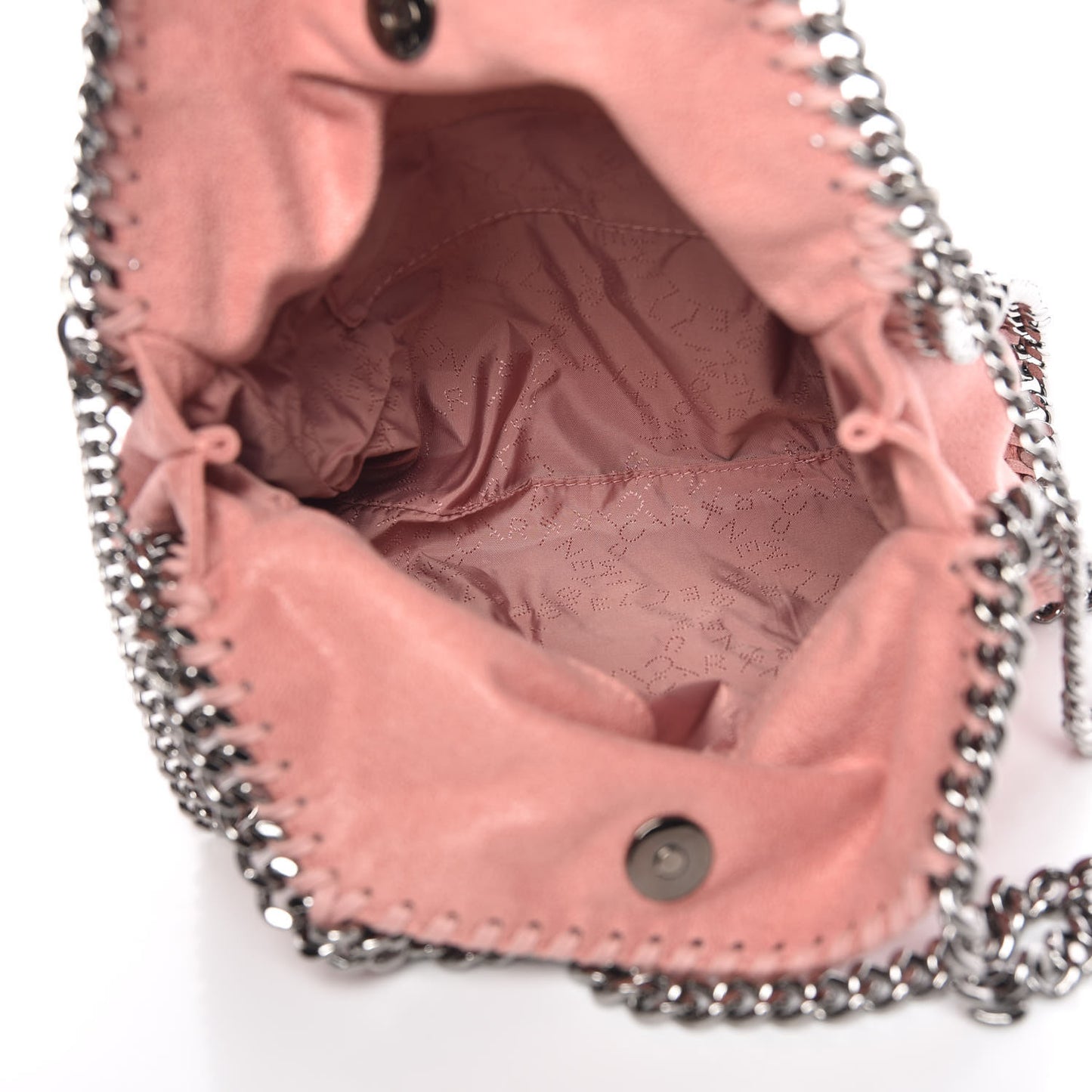 Shaggy Deer Mini Falabella Fold Over Tote Pink