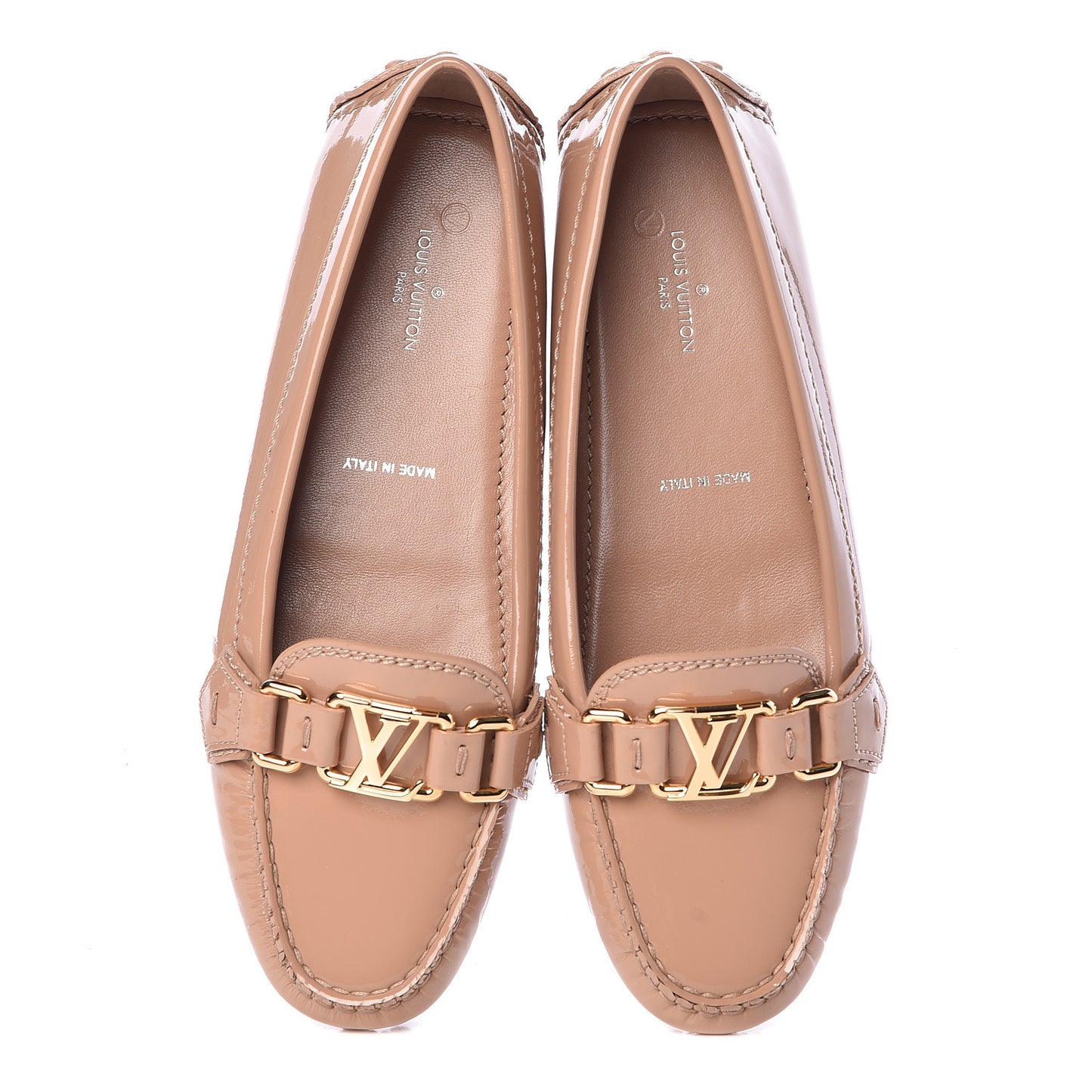 Patent Calfskin Oxford Loafers 35 Rose Velours