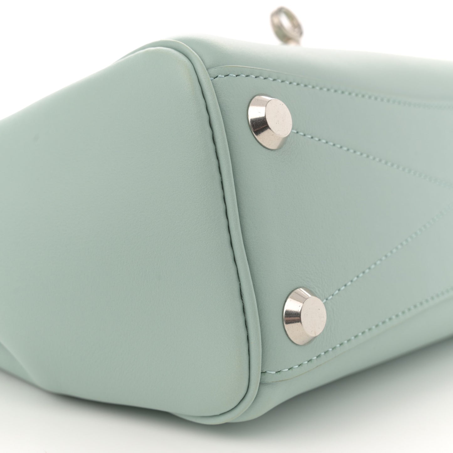 Smooth Calfskin Mini Bel Air Carry All Bag Mineral Green