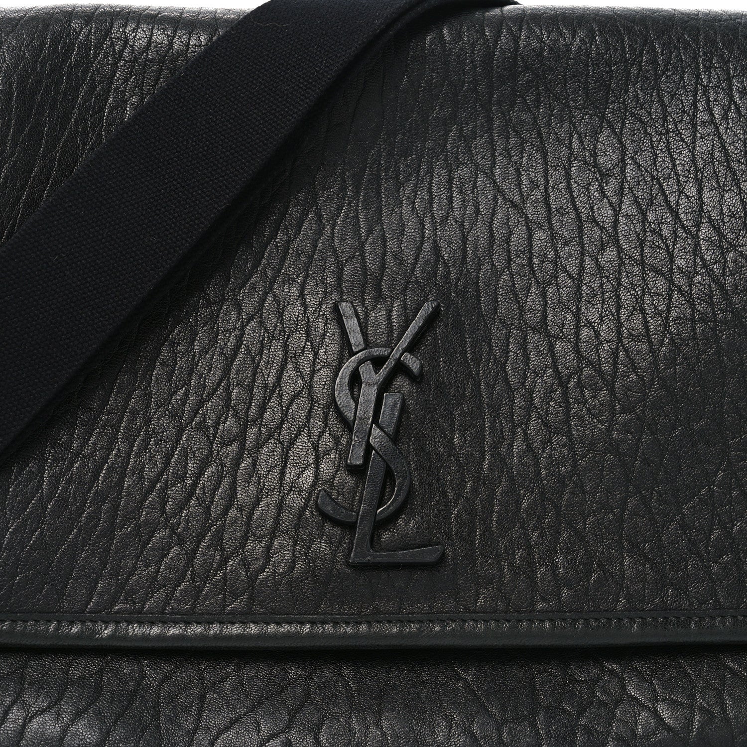 Saint Laurent Grained Calfskin Niki Messenger Black 8 of 10