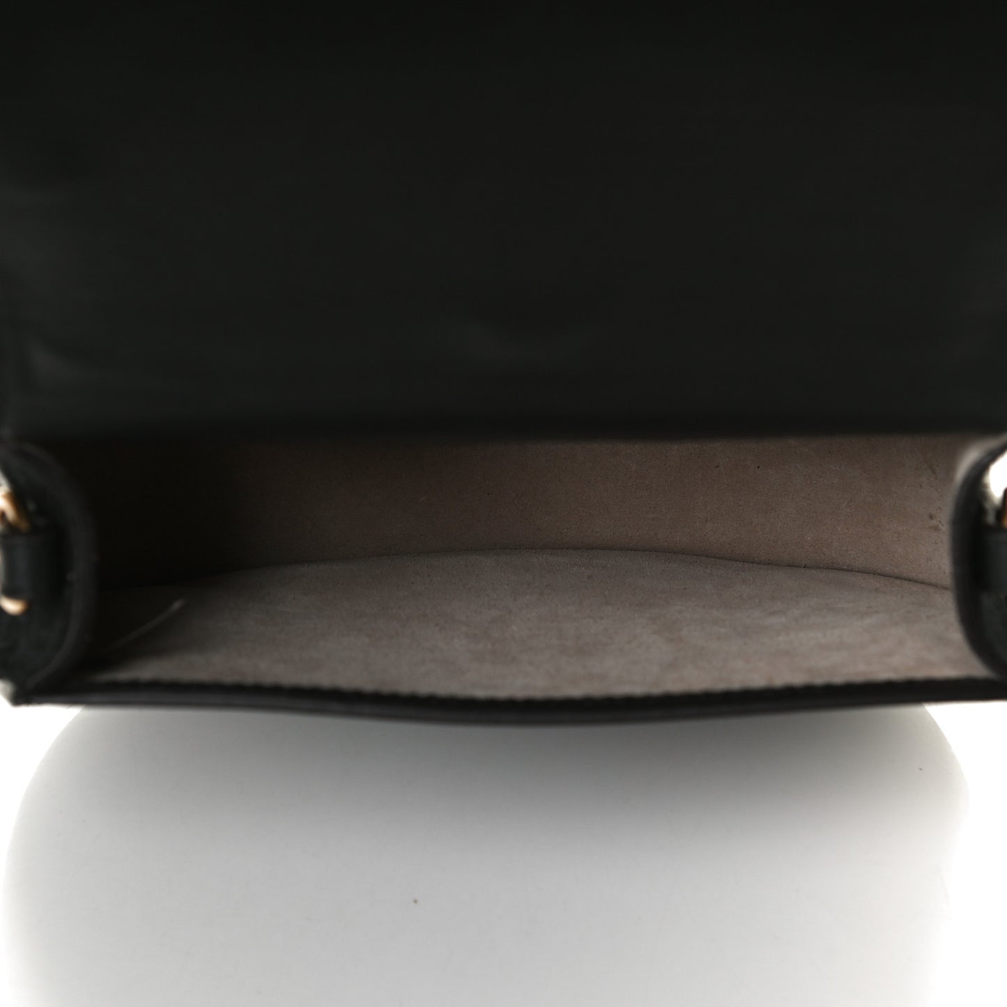 Calfskin Suede Medium Nile Bracelet Bag Black