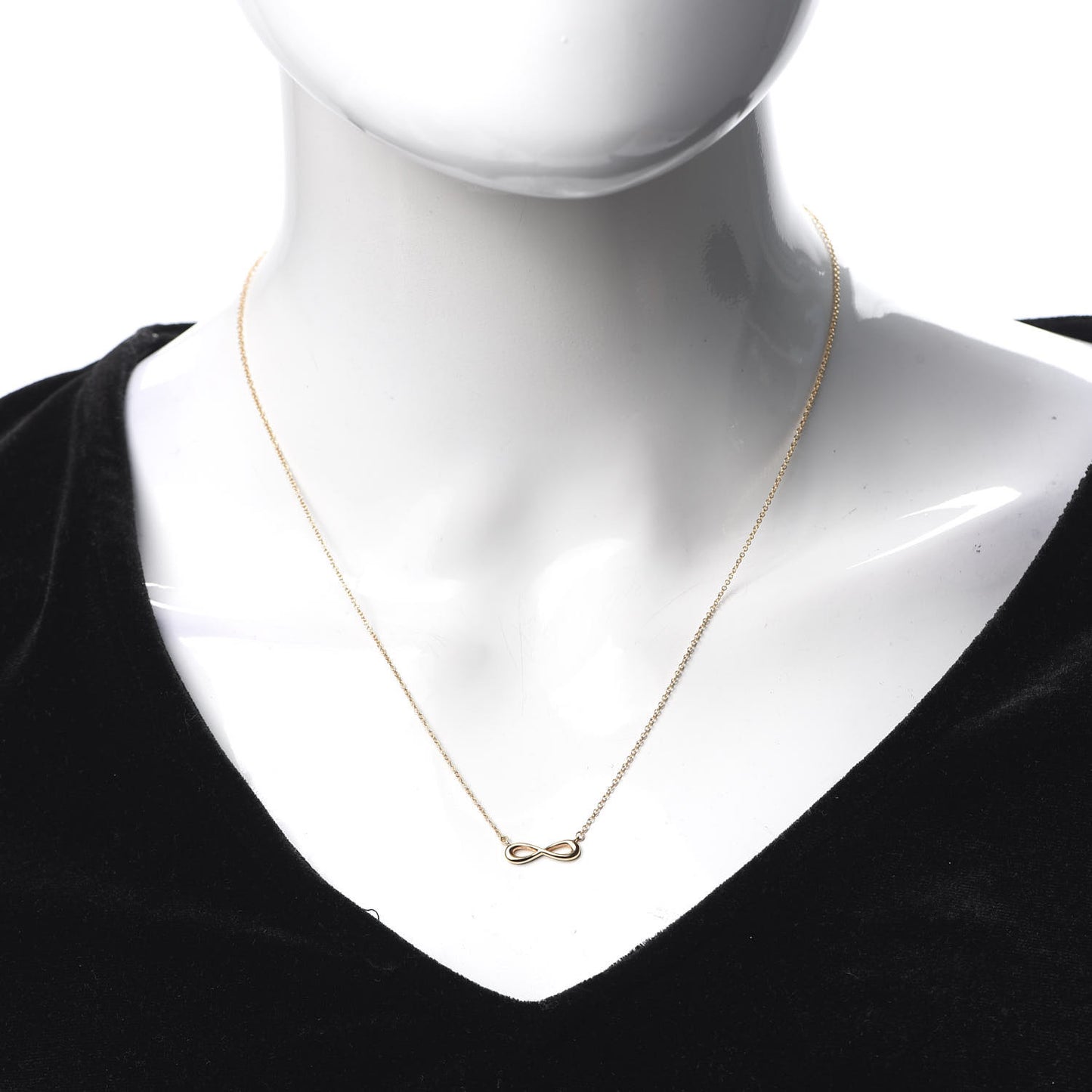 18K Rose Gold Infinity Pendant Necklace