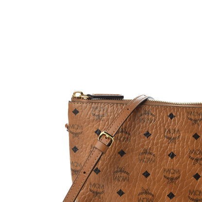 MCM Visetos Medium Crossbody Pouch Cognac 10 of 10