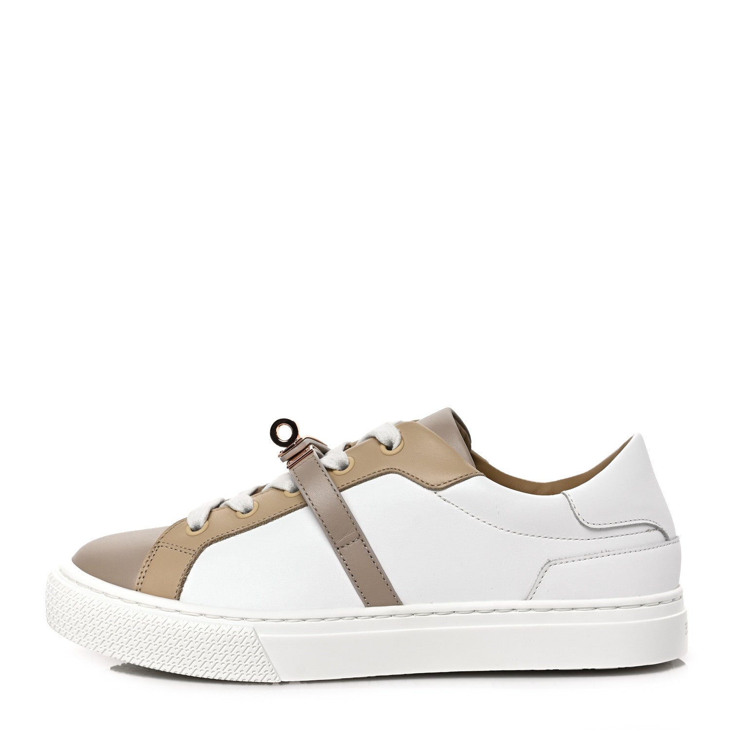 Hermes Calfskin Day Sneakers 36.5 Multicolor White 1 of 9