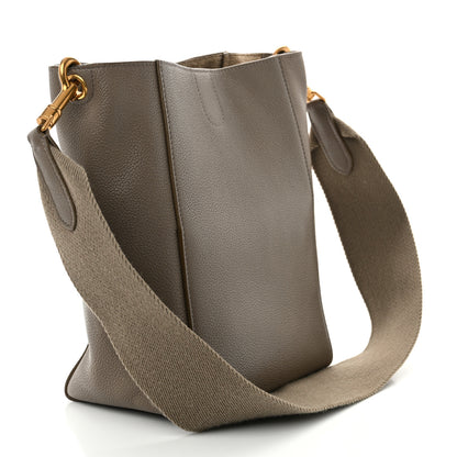 Celine Soft Grained Calfskin Small Sangle Bucket Bag Taupe 3 of 13