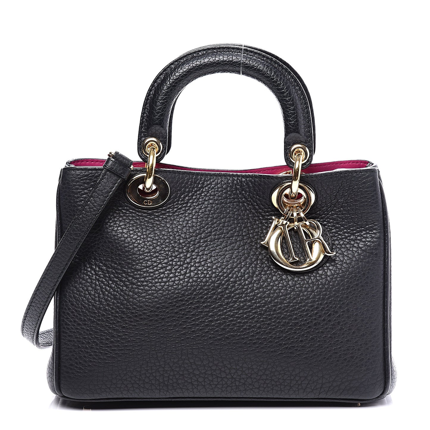 Bullcalf Small Diorissimo Tote Black Rose Indien
