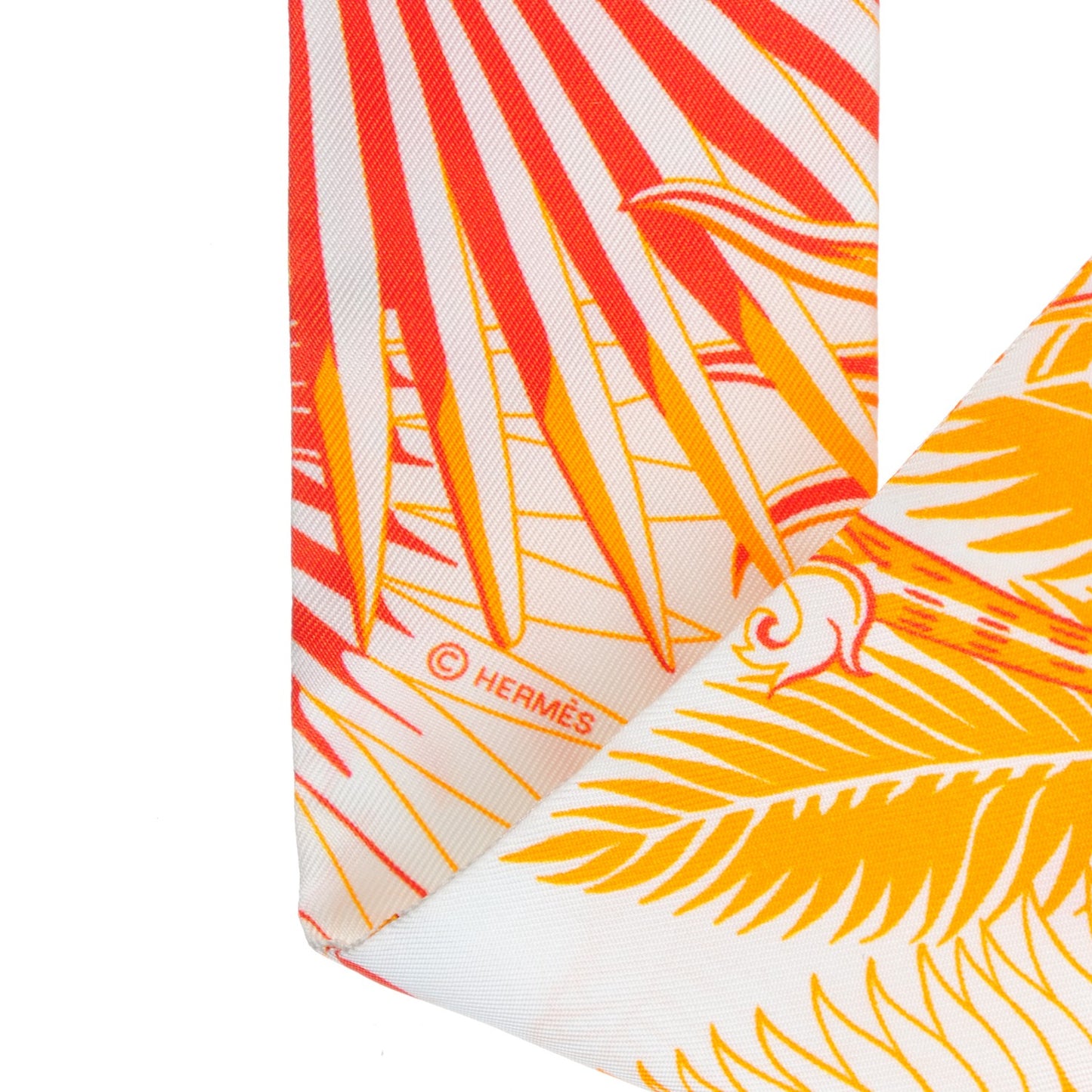 Silk Mythiques Phoenix Coloriages Twilly Blanc Orange Bleu
