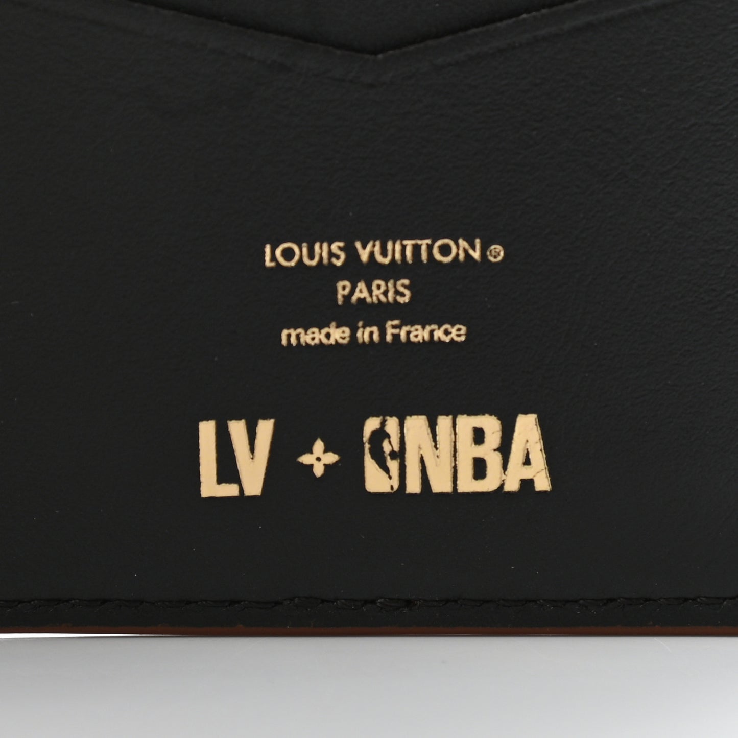 X NBA Grained Calfskin Monogram Pocket Organizer Brick Orange