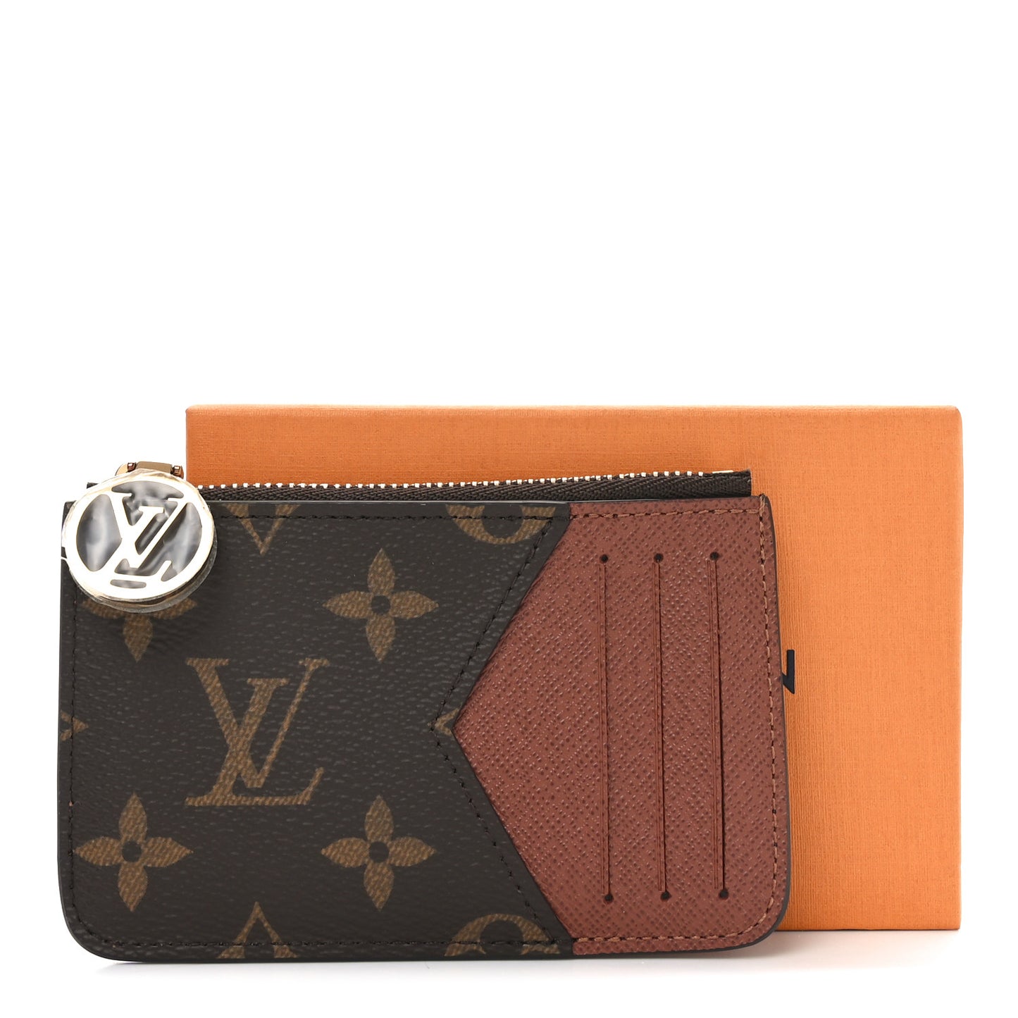 Monogram Zipped Romy Card Holder