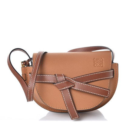 Loewe Grained Calfskin Mini Gate Crossbody Bag Caramel Pecan 1 of 6