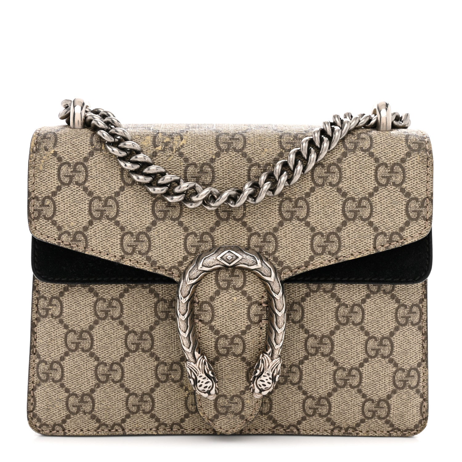 Gucci GG Supreme Monogram Mini Dionysus Shoulder Bag Black 1 of 12