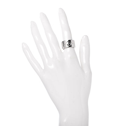 Cartier 18K White Gold 11mm Wide LOVE Ring 51 5.75 2 of 6