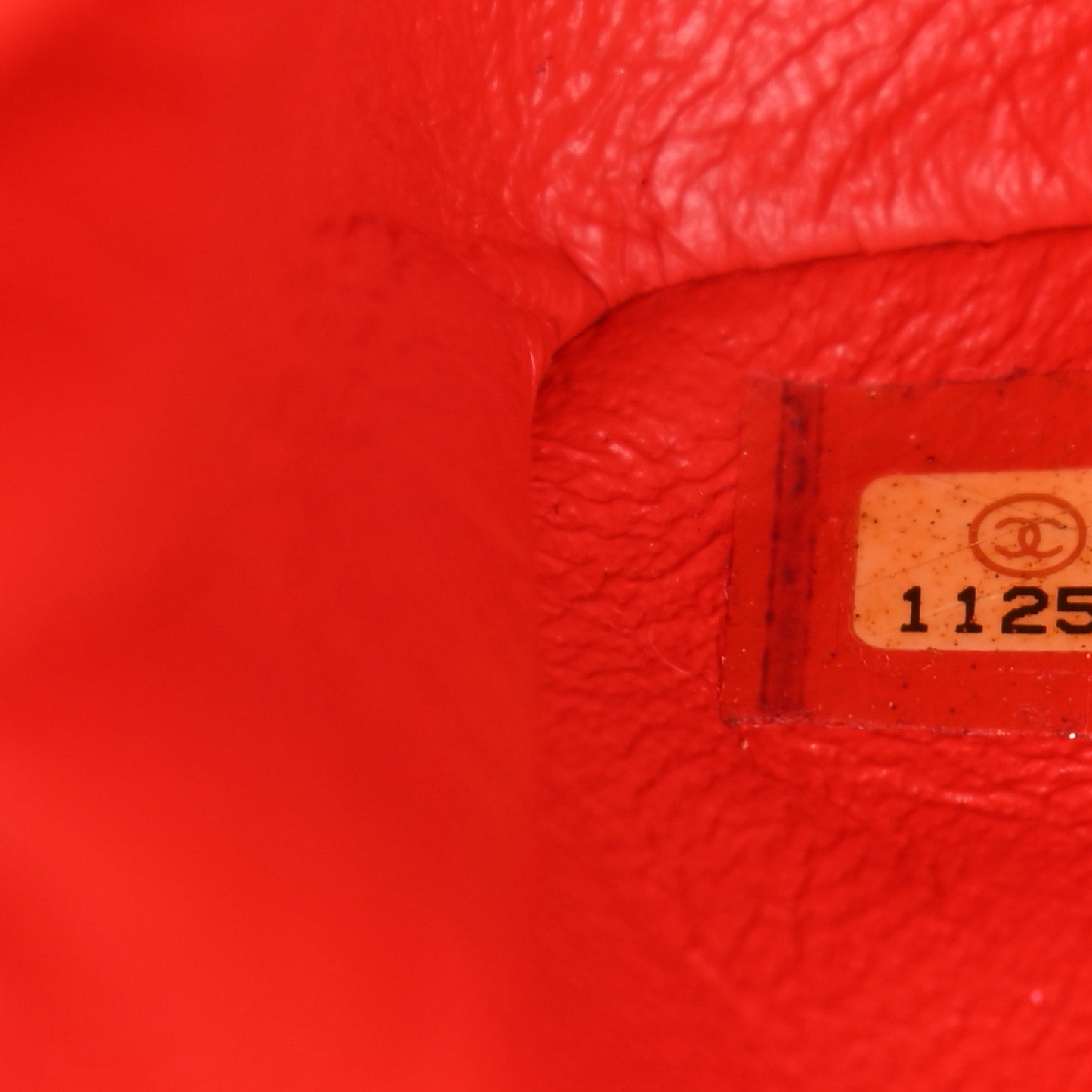 Lambskin Perforated East West Flap Red