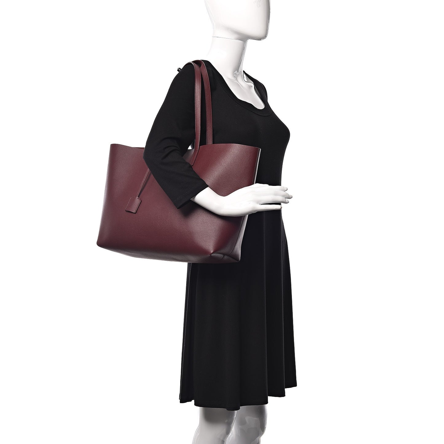 Calfskin Large Shopping Tote Rouge Legion