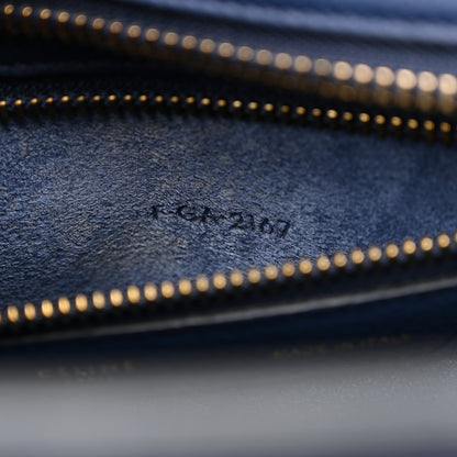 Celine Drummed Calfskin Micro Luggage Marine 8 of 11
