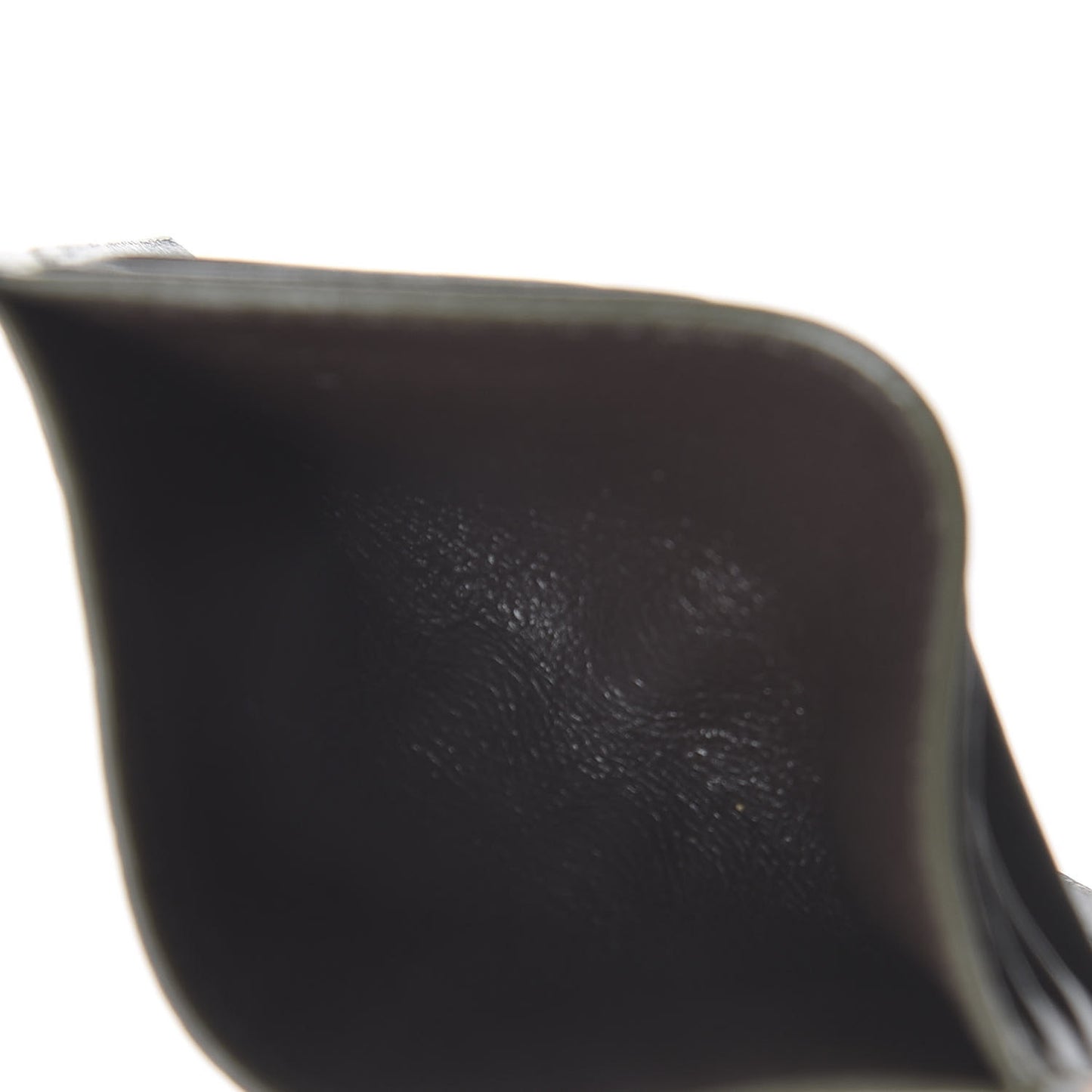 Nappa Intrecciato VN Card Case Kaki Fondente