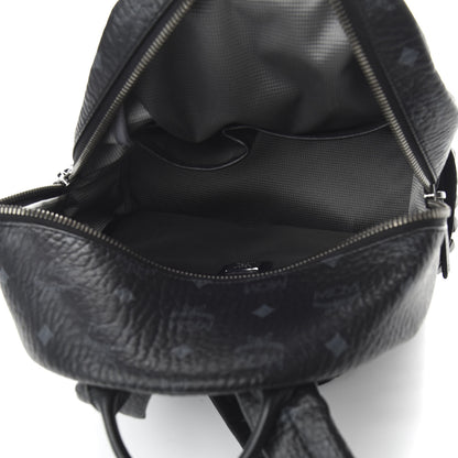 MCM Visetos Small Side Stud Stark Backpack Black 4 of 10
