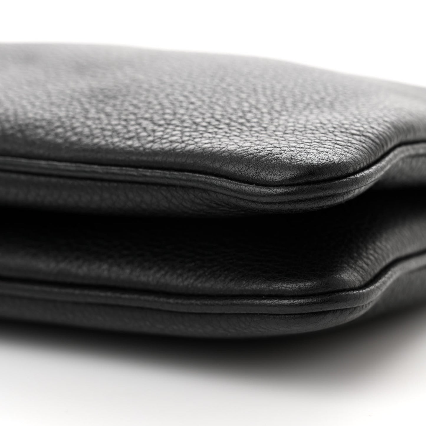 Vitello Phenix Double Zip Crossbody Bag Black
