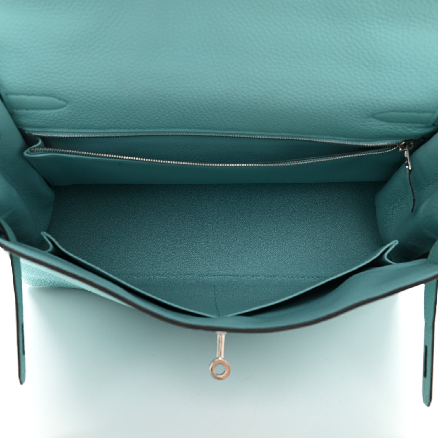 Hermes Togo Kelly Retourne 32 Bleu Atoll 5 of 10