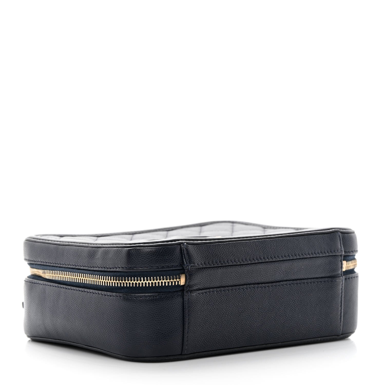 Chanel Caviar Quilted Medium CC Filigree Vanity Case Navy 4 of 18