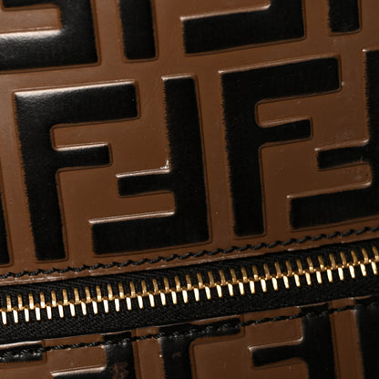 Fendi Vitello Bi-Color FF 1974 Embossed Mini Backpack Maya Black 12 of 15