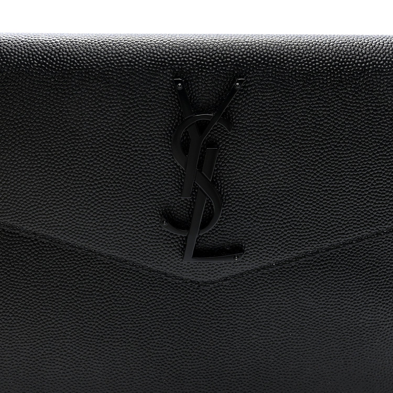 Saint Laurent Grain De Poudre Monogram Uptown Pouch Black 7 of 7
