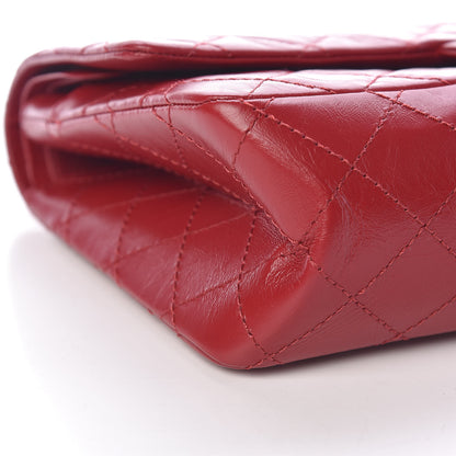 Chanel Aged Calfskin Quilted 2.55 Reissue 226 Flap Dark Red 9 of 13