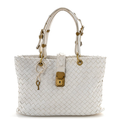 Bottega Veneta Nappa Intrecciato Small Capri Tote White 1 of 17
