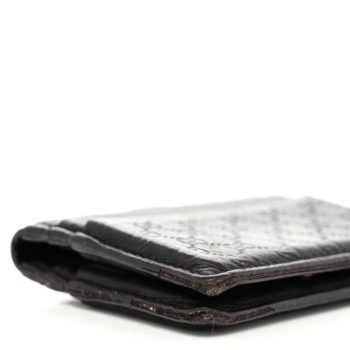 Guccissima Card Holder Brown